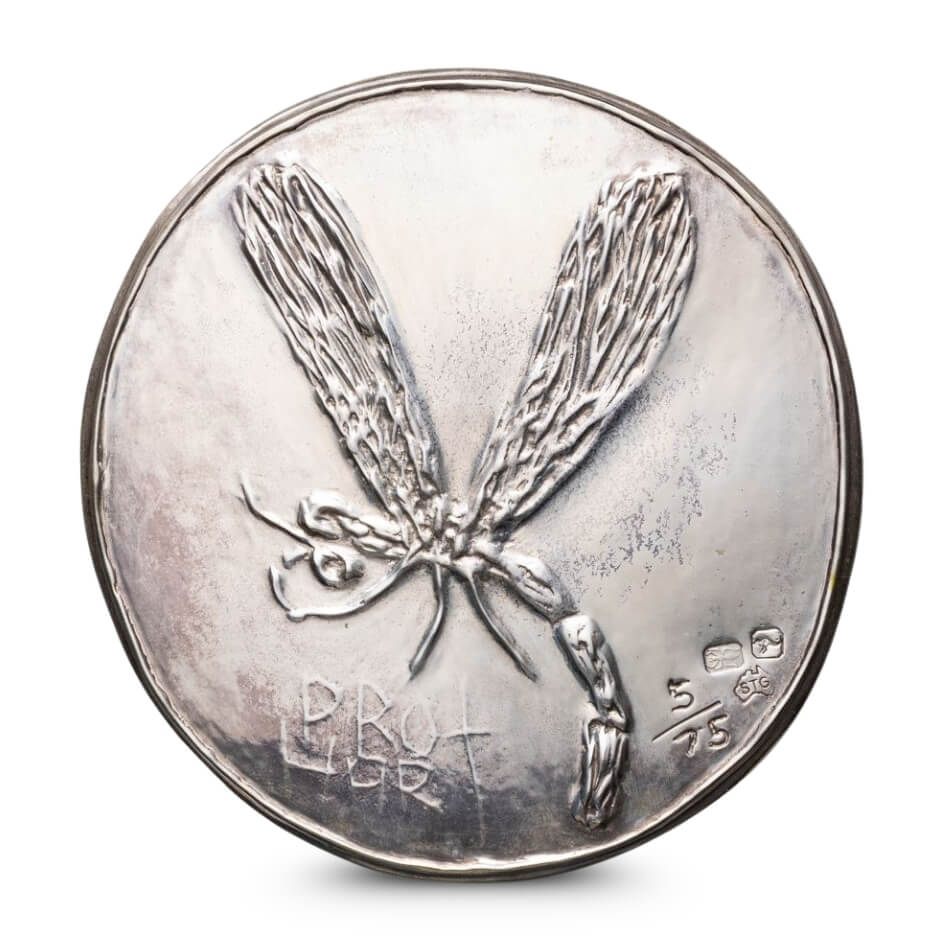 Silver Dragonfly Cast Ingot